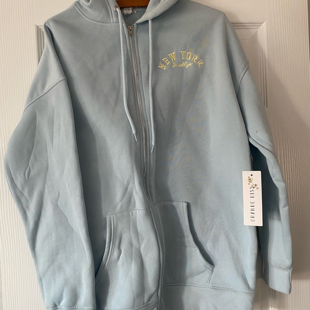 Light Blue New York Hoodie